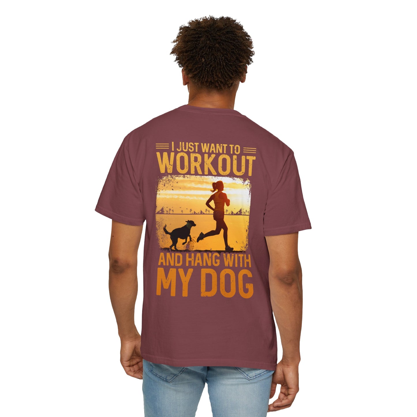 Fitness Unisex Garment-Dyed T-shirt (Back Design) 11