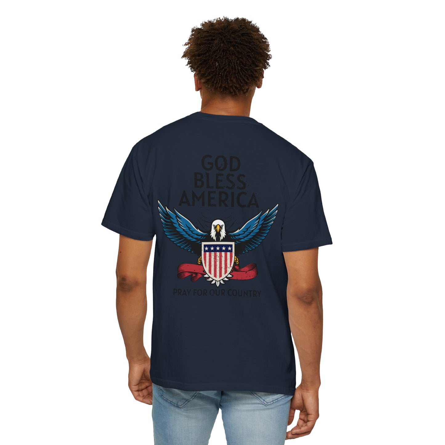 American Patriot Unisex Garment-Dyed T-shirt 8