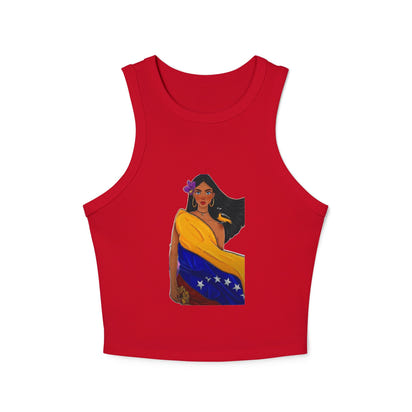 Venezuelan Pride Racer Tank Top for Women - Vibrant Design