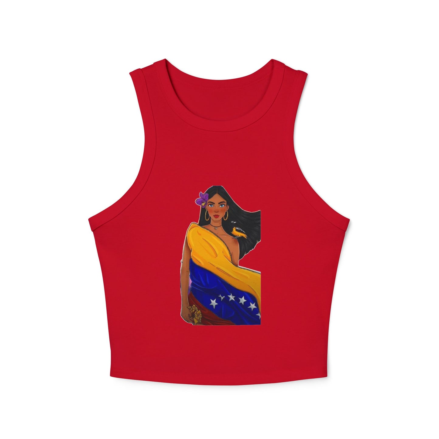 Venezuelan Pride Racer Tank Top for Women - Vibrant Design