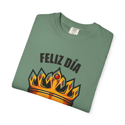 Feliz Día Papá T-Shirt - Unisex Garment-Dyed Tee for Father’s Day