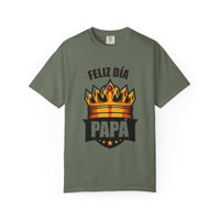 Feliz Día Papá T-Shirt - Unisex Garment-Dyed Tee for Father’s Day