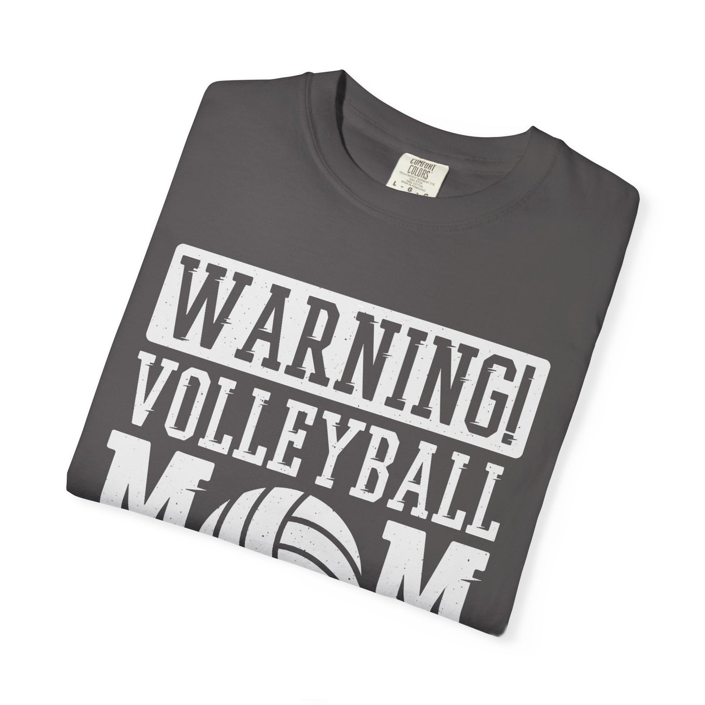 Warning! Volleyball Mom Unisex T-Shirt – Perfect Gift for Sports Moms