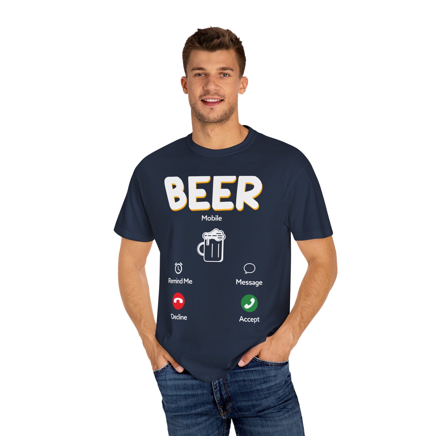 Alcohol Unisex Garment-Dyed T-shirt