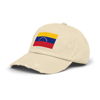 Venezuela Flag Distressed Cap, Casual Hat, Unisex Vintage Cap, Patriotic Accessories, Summer Fashion, Gift for Travelers