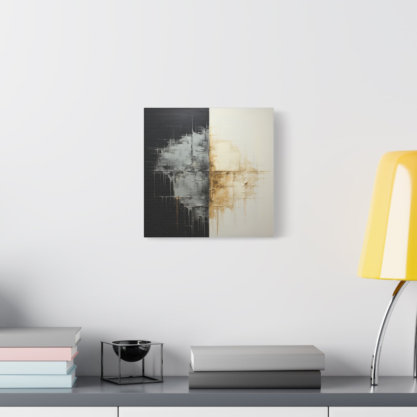 Modern Abstract Wall Art - Matte Canvas 12" x 12" - Contemporary Home Decor