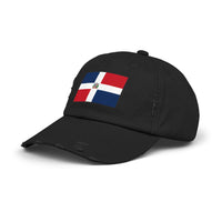Dominican Republic Flag Unisex Distressed Cap | Casual Style, Streetwear Accessory, Gift for Travel Lovers, Patriotic Hat