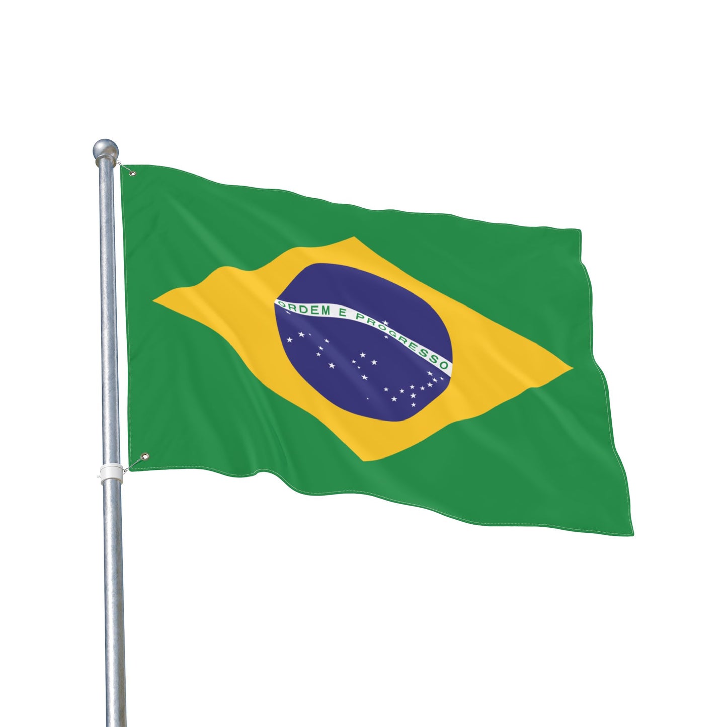 Vibrant Double Sided Brazilian Flag, Decorative Outdoor Banner, Festival Décor, Patriotic Home Decor, Sports Game Decoration