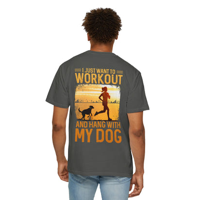 Fitness Unisex Garment-Dyed T-shirt (Back Design) 11