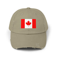 Unisex Distressed Canada Flag Cap, Casual Hat for Outdoor Adventures, Canadian Pride Gear, Gifts for Canada Day, Summer Style Accessory