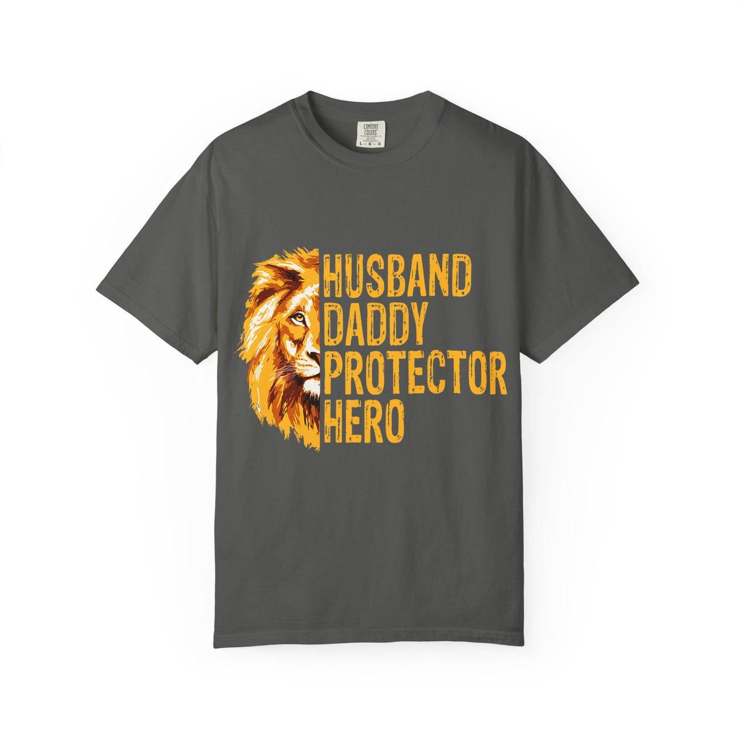 Hero Dad Garment-Dyed T-shirt, Perfect Gift for Father's Day, Birthday, Husband, Protector Tee, Casual Wear