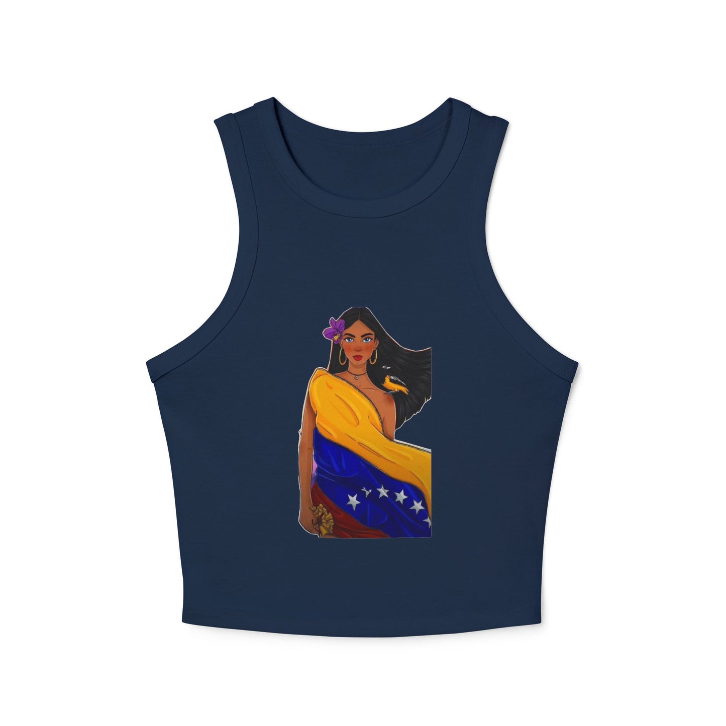Venezuelan Pride Racer Tank Top for Women - Vibrant Design