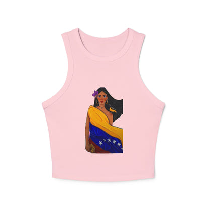 Venezuelan Pride Racer Tank Top for Women - Vibrant Design