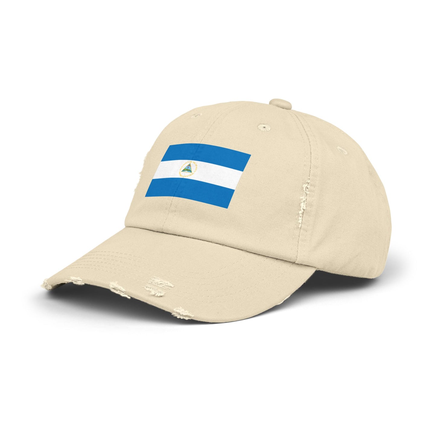 Stylish Unisex Distressed Cap with Nicaragua Flag | Trendy Hat for All Occasions, Casual Wear, Travel, Gift Ideas