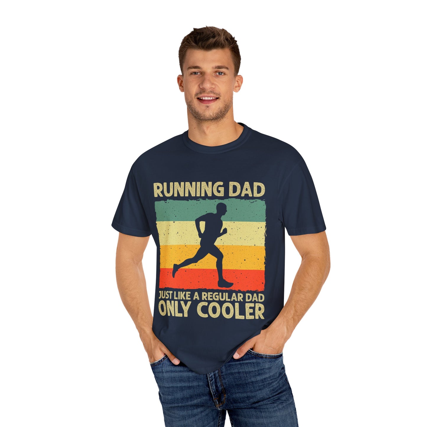 Running Dad Unisex T-Shirt | Gift for Runners, Cool Dad Apparel, Funny Dad Shirt, Father's Day, Casual Wear