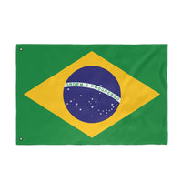 Vibrant Double Sided Brazilian Flag, Decorative Outdoor Banner, Festival Décor, Patriotic Home Decor, Sports Game Decoration