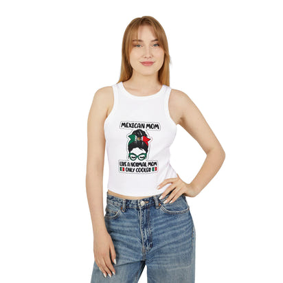 Mexican Mom Funny Racer Tank Top