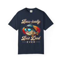 Bass-ically the Best Dad Ever T-Shirt, Unisex Fishing T-shirt, Gift for Dad, Outdoor Casual Tee, Funny Father's Day Shirt