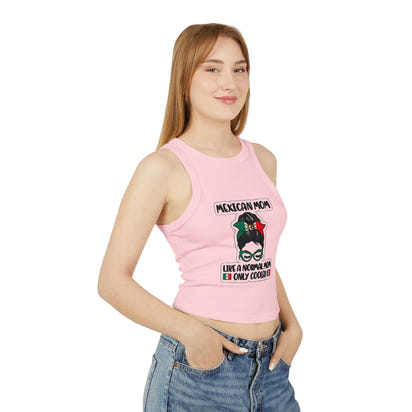 Mexican Mom Funny Racer Tank Top