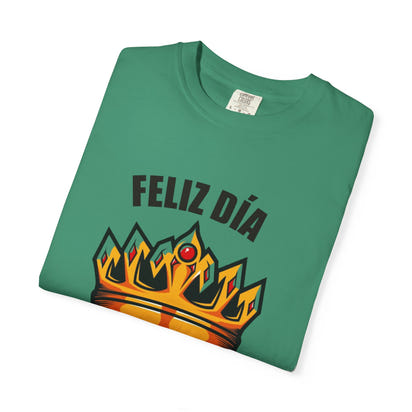 Feliz Día Papá T-Shirt - Unisex Garment-Dyed Tee for Father’s Day