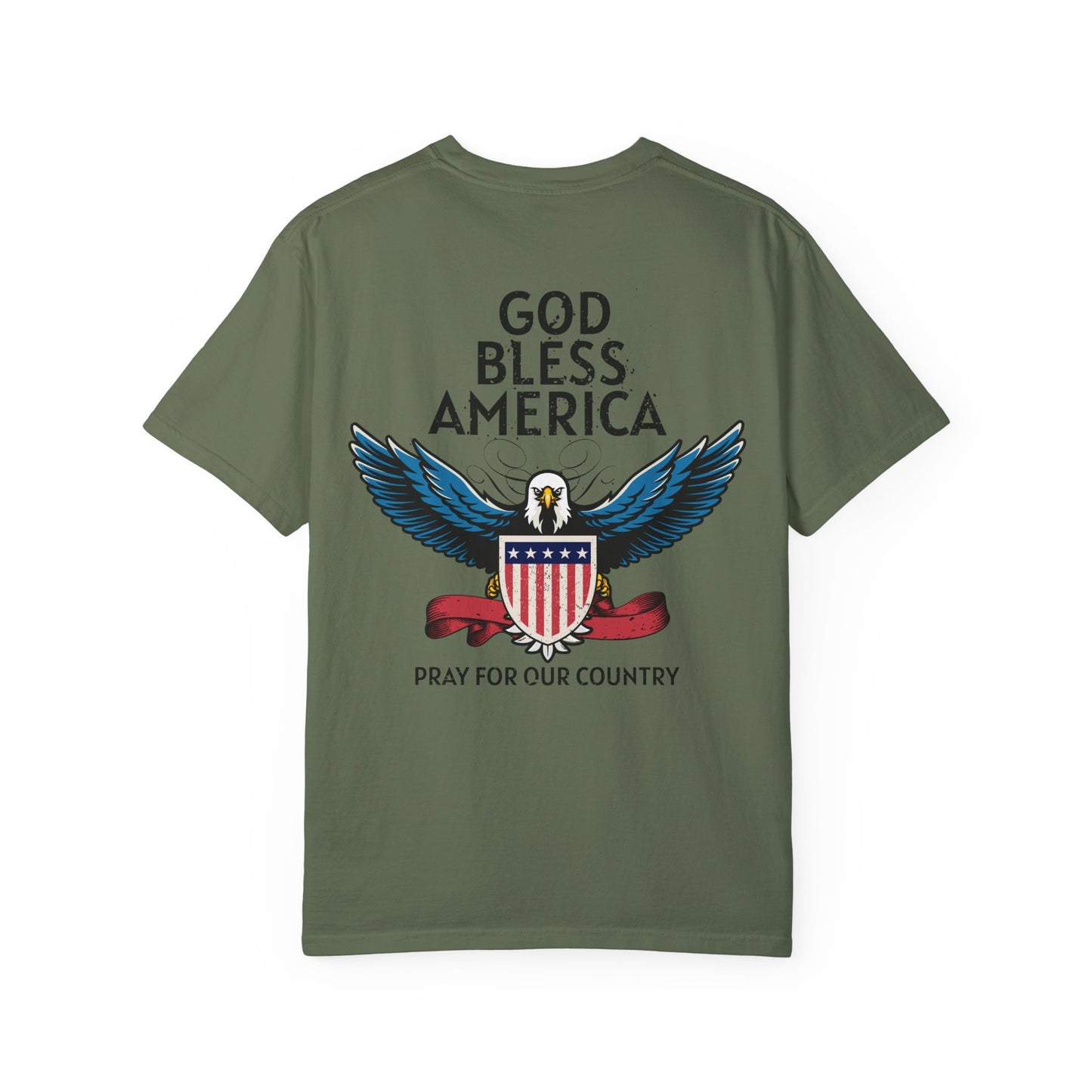 American Patriot Unisex Garment-Dyed T-shirt 8