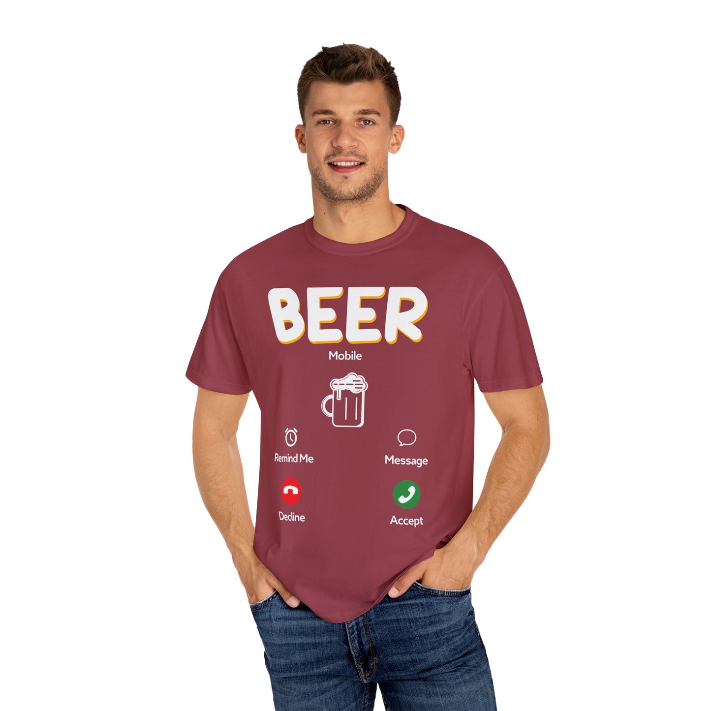 Alcohol Unisex Garment-Dyed T-shirt