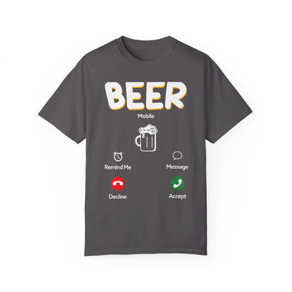 Alcohol Unisex Garment-Dyed T-shirt