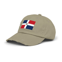 Dominican Republic Flag Unisex Distressed Cap | Casual Style, Streetwear Accessory, Gift for Travel Lovers, Patriotic Hat