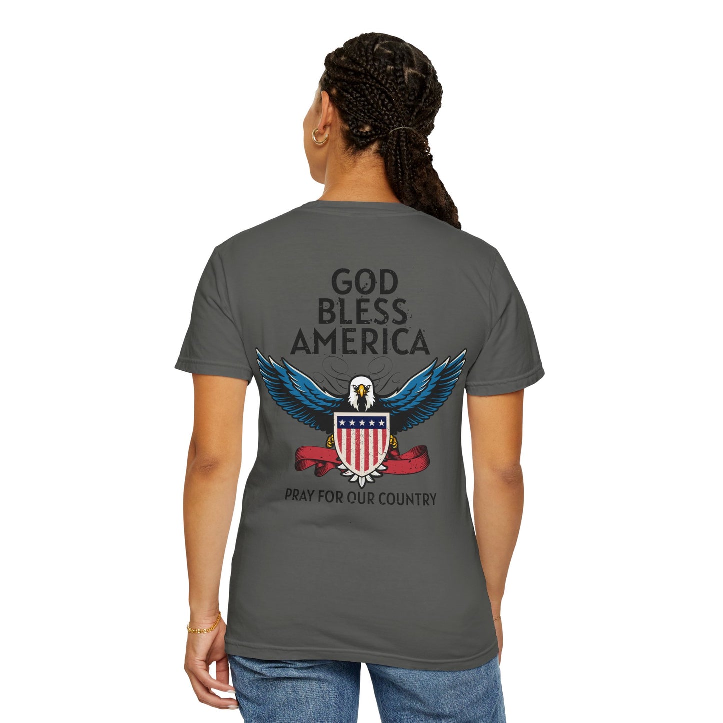 American Patriot Unisex Garment-Dyed T-shirt 8