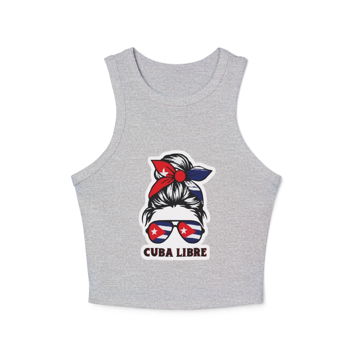 Cuba Libre Women's Micro Rib Racer Tank Top - Fun Summer Vibe!
