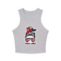 Cuba Libre Women's Micro Rib Racer Tank Top - Fun Summer Vibe!