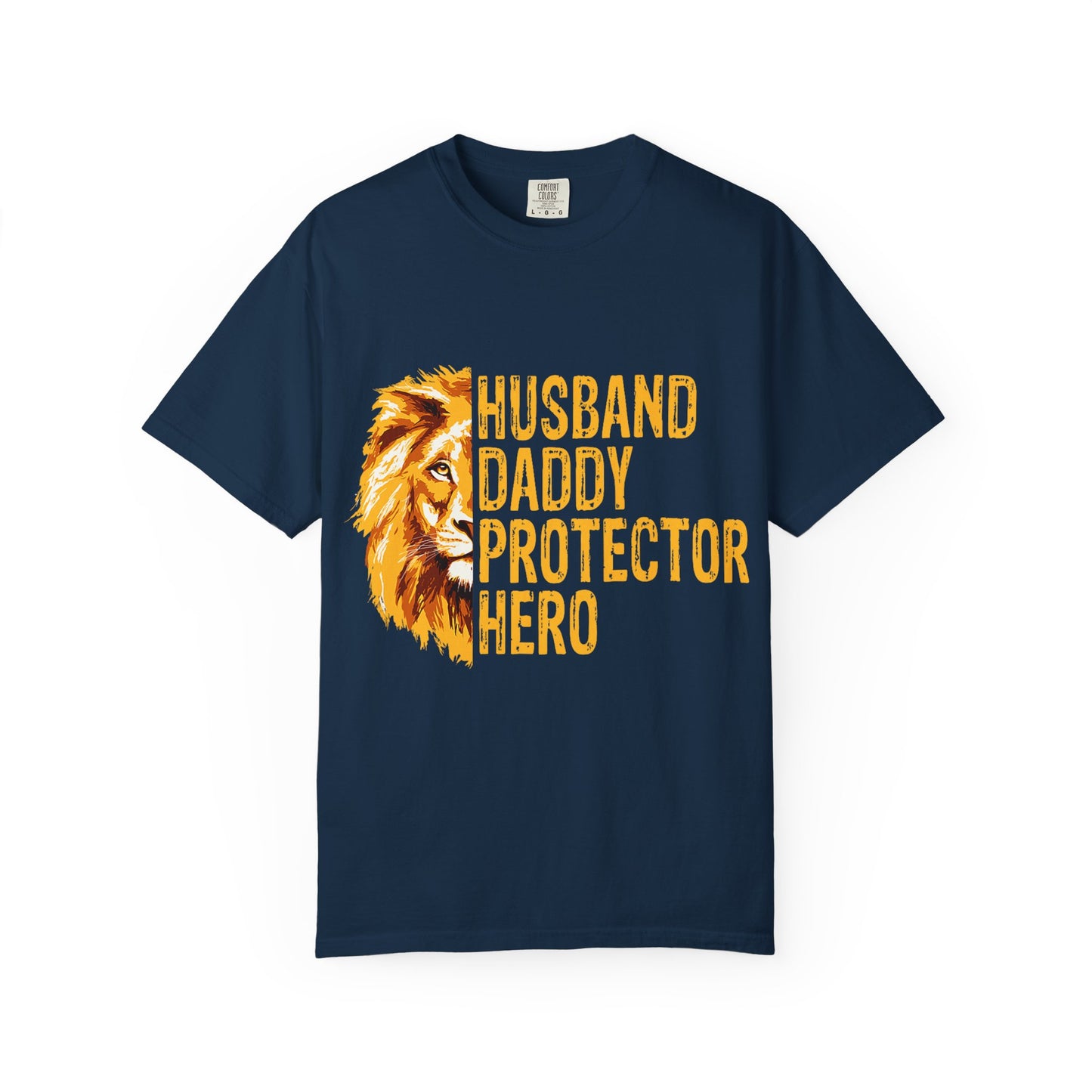 Hero Dad Garment-Dyed T-shirt, Perfect Gift for Father's Day, Birthday, Husband, Protector Tee, Casual Wear