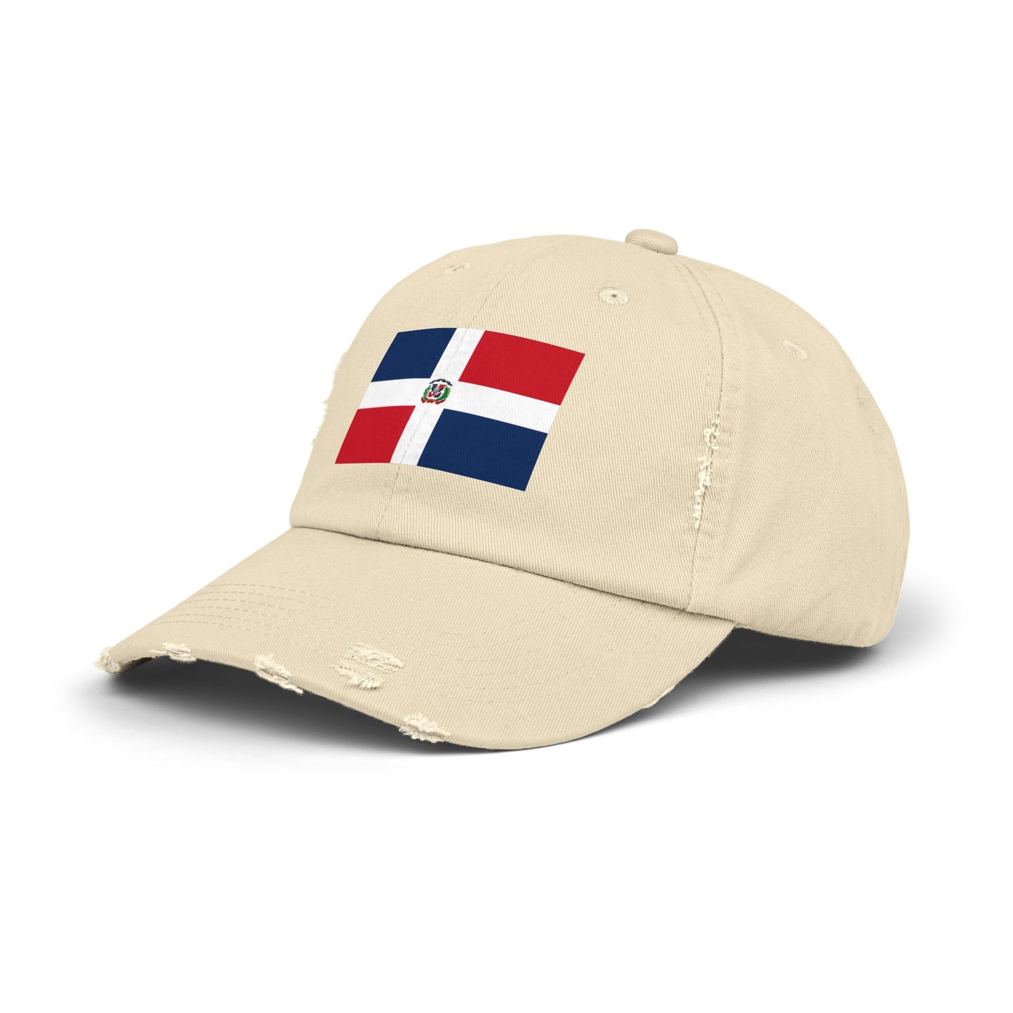 Dominican Republic Flag Unisex Distressed Cap | Casual Style, Streetwear Accessory, Gift for Travel Lovers, Patriotic Hat