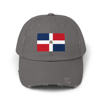 Dominican Republic Flag Unisex Distressed Cap | Casual Style, Streetwear Accessory, Gift for Travel Lovers, Patriotic Hat