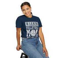 Warning! Volleyball Mom Unisex T-Shirt – Perfect Gift for Sports Moms
