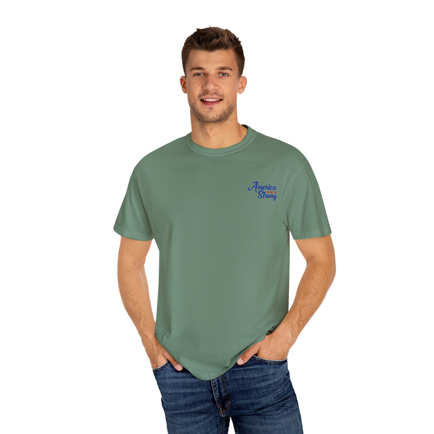 American Patriot Unisex Garment-Dyed T-shirt 8