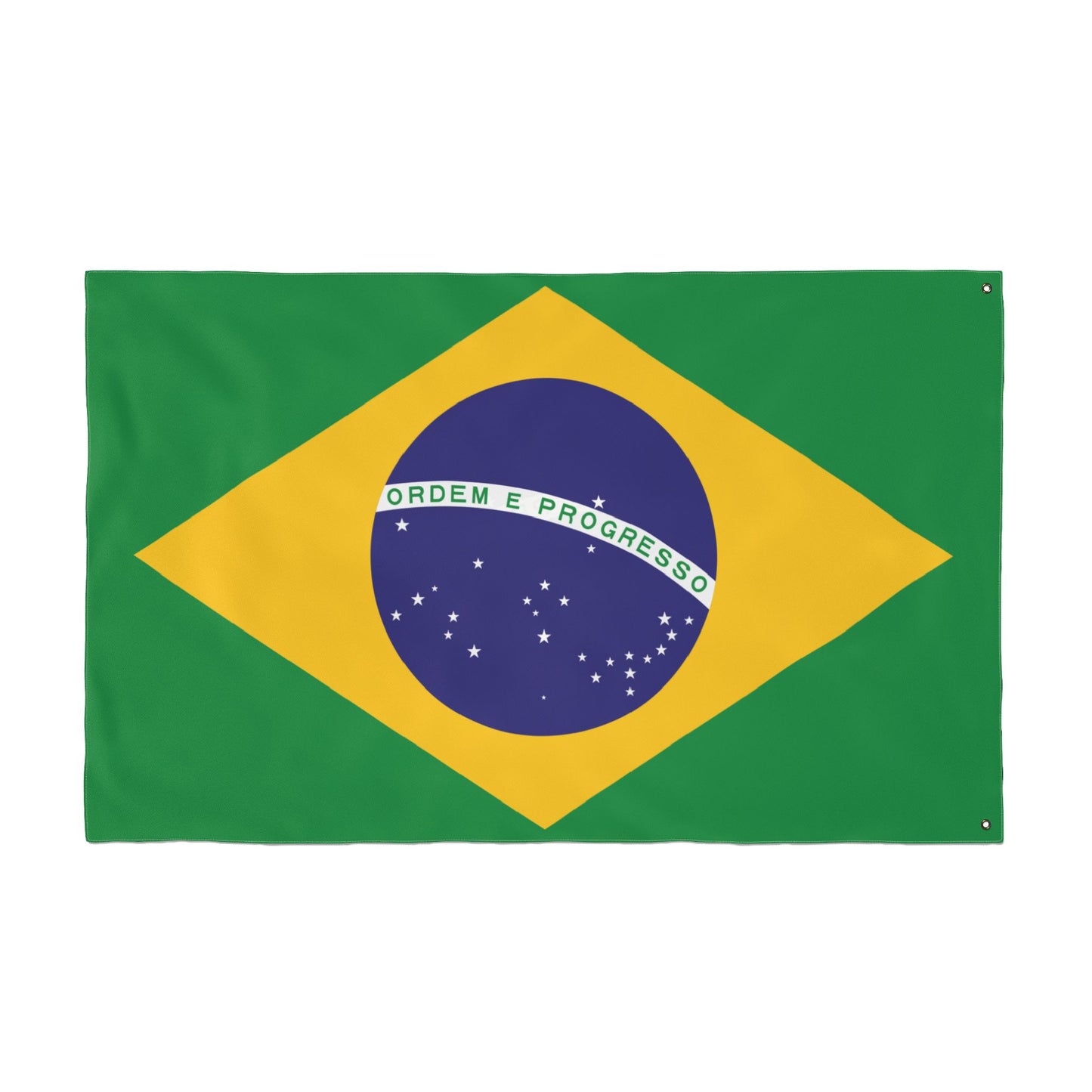 Vibrant Double Sided Brazilian Flag, Decorative Outdoor Banner, Festival Décor, Patriotic Home Decor, Sports Game Decoration