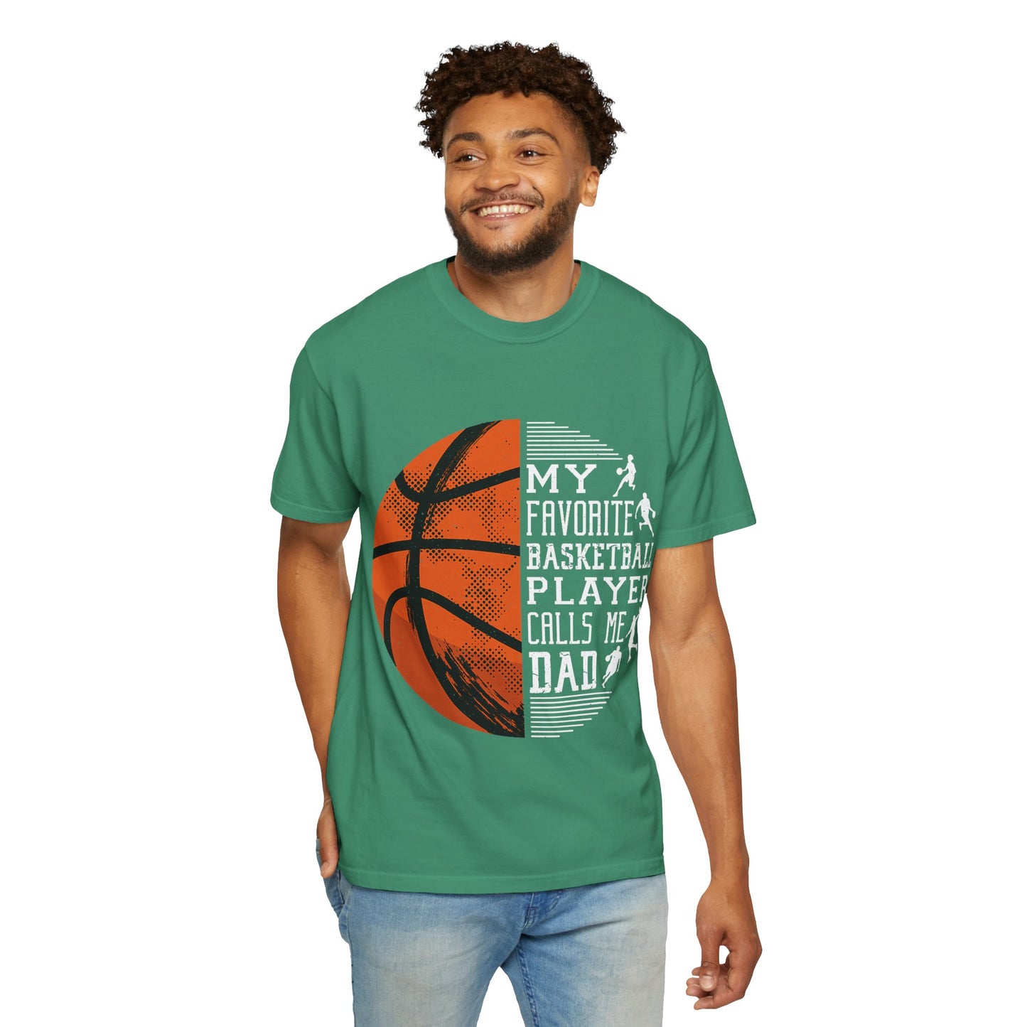 My Favorite Basketball Player Calls Me Dad T-Shirt, Unisex Athletic Shirt, Gift for Sports Dads, Father’s Day, Basketball Fan Tee