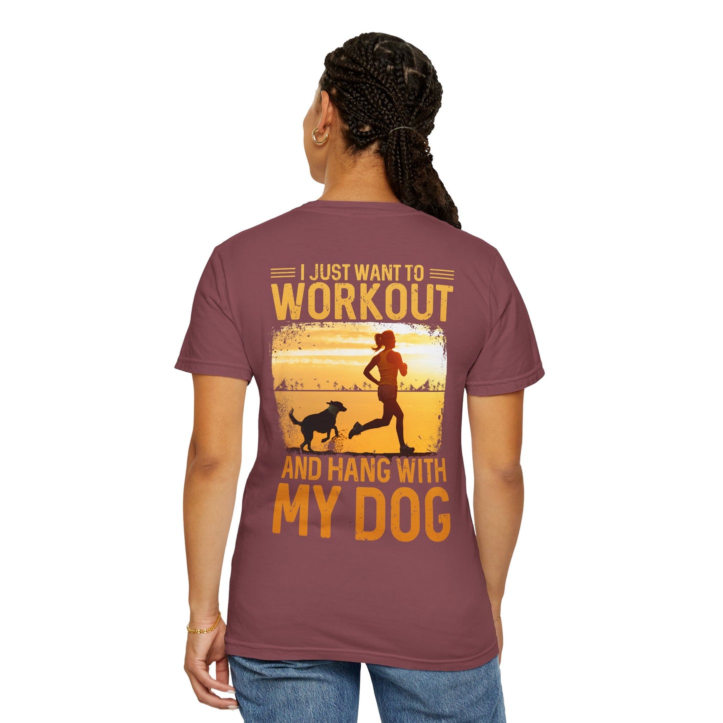 Fitness Unisex Garment-Dyed T-shirt (Back Design) 11