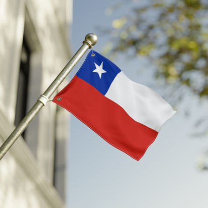 Vibrant Double Sided Flag for Home and Garden Decor, Outdoor Flag, Chile Flag, Decorative Banner, Patio Decor, National Pride