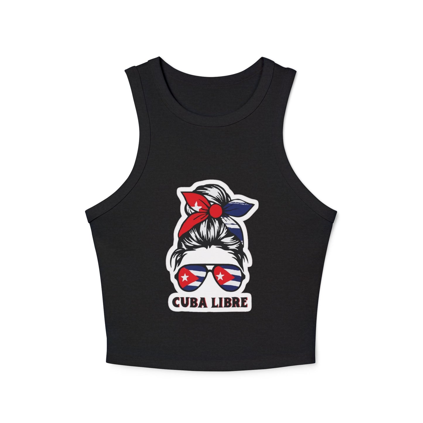 Cuba Libre Women's Micro Rib Racer Tank Top - Fun Summer Vibe!