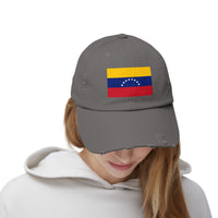 Venezuela Flag Distressed Cap, Casual Hat, Unisex Vintage Cap, Patriotic Accessories, Summer Fashion, Gift for Travelers