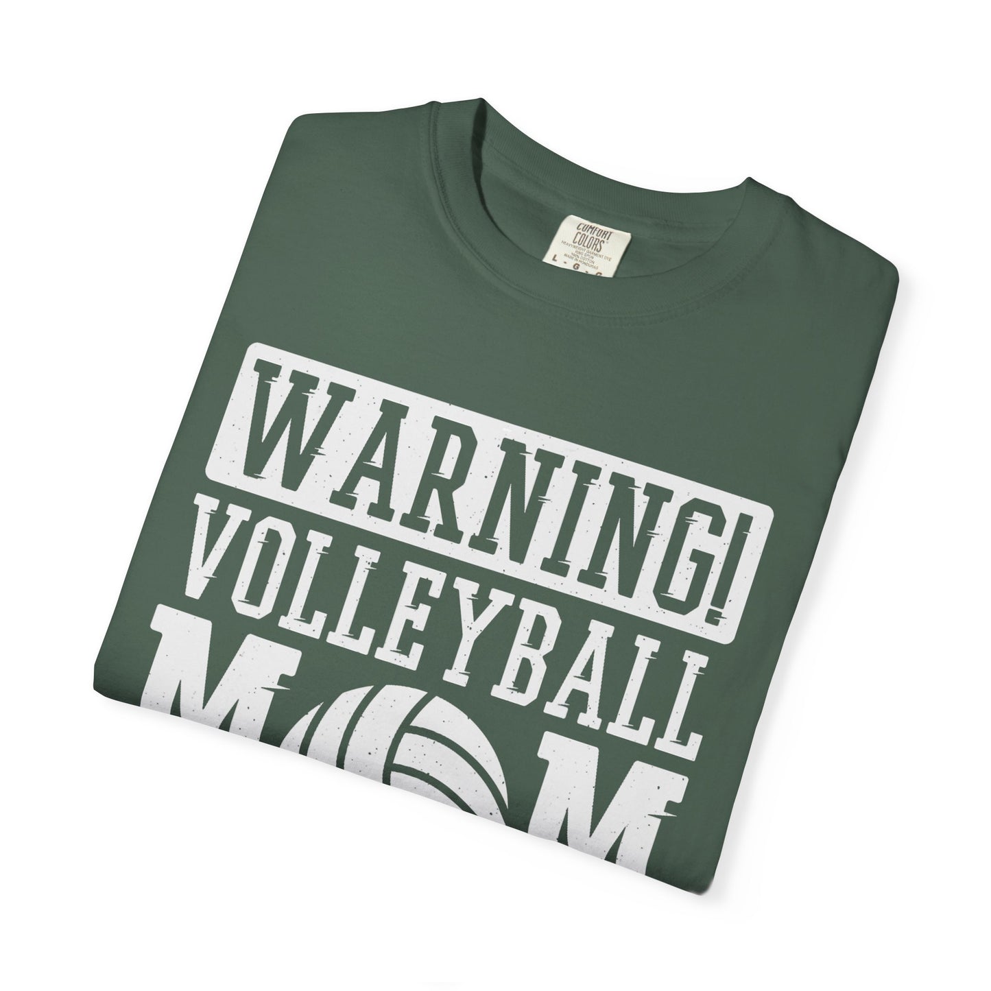 Warning! Volleyball Mom Unisex T-Shirt – Perfect Gift for Sports Moms