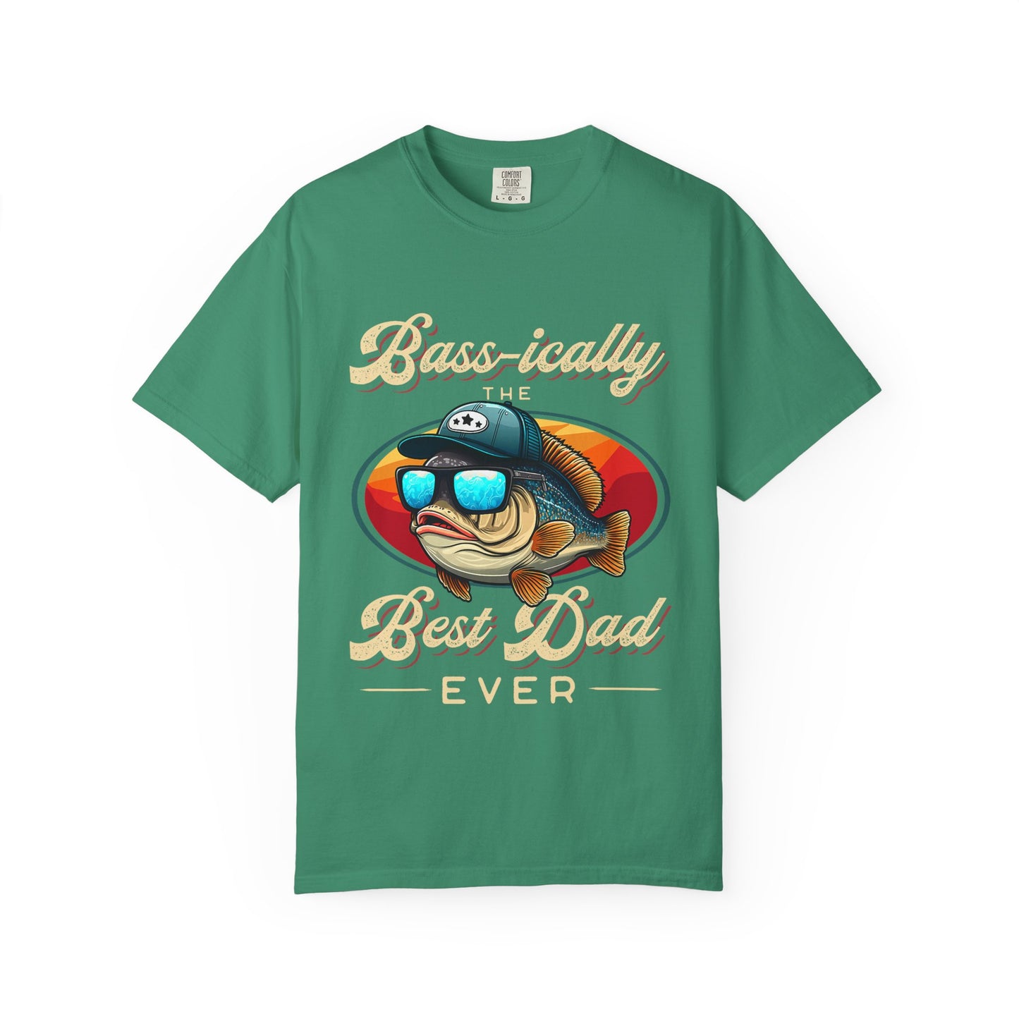 Bass-ically the Best Dad Ever T-Shirt, Unisex Fishing T-shirt, Gift for Dad, Outdoor Casual Tee, Funny Father's Day Shirt