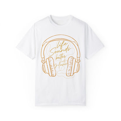 (Music)Unisex Garment-Dyed T-shirt