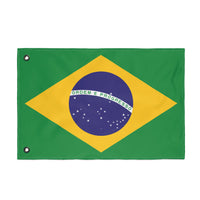 Vibrant Double Sided Brazilian Flag, Decorative Outdoor Banner, Festival Décor, Patriotic Home Decor, Sports Game Decoration