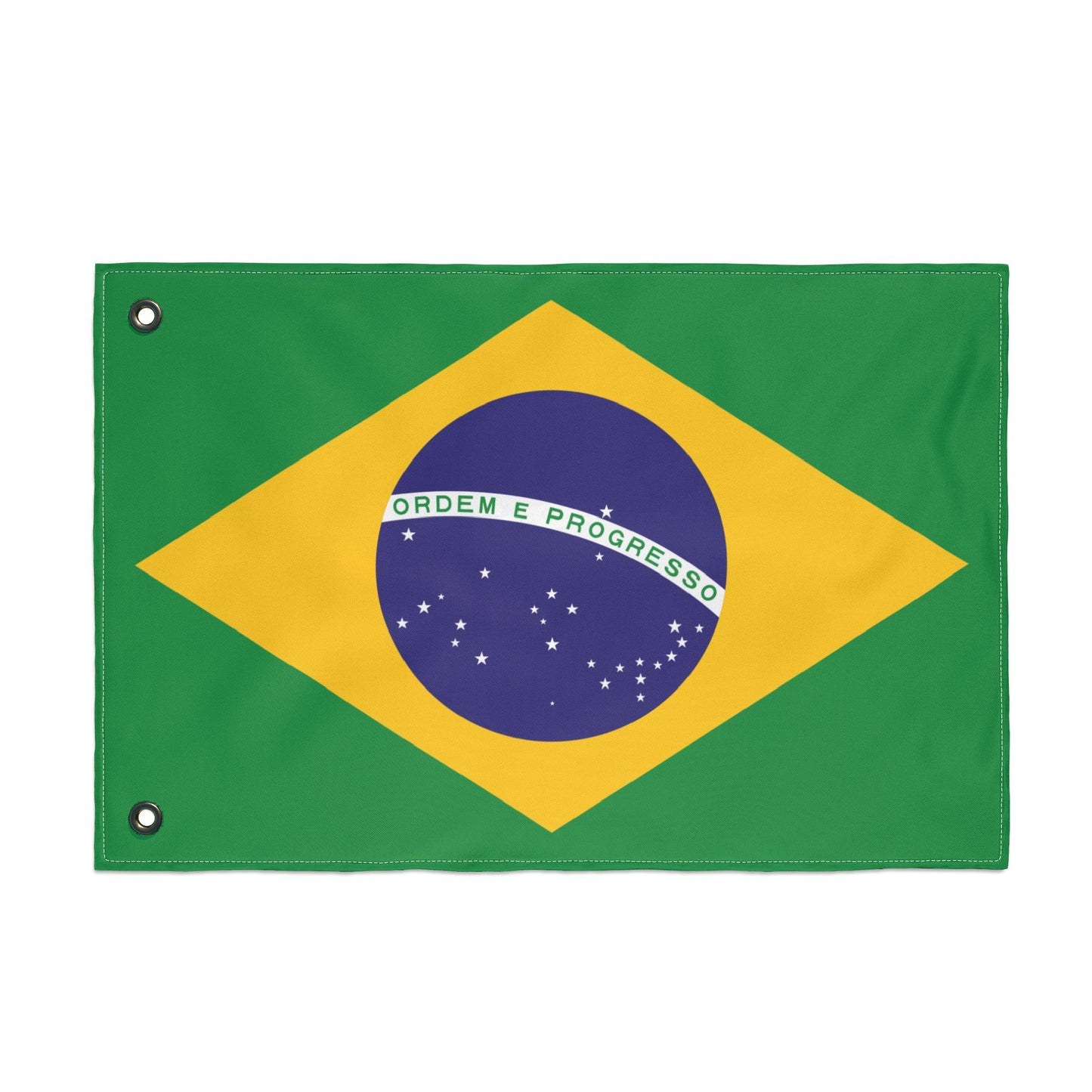 Vibrant Double Sided Brazilian Flag, Decorative Outdoor Banner, Festival Décor, Patriotic Home Decor, Sports Game Decoration