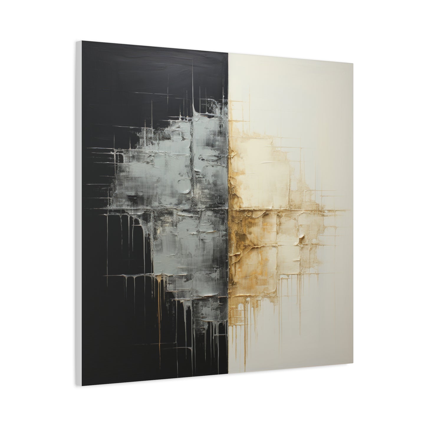 Modern Abstract Wall Art - Matte Canvas 12" x 12" - Contemporary Home Decor