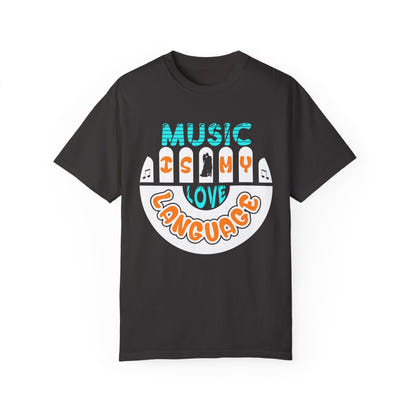 (Music)Unisex Garment-Dyed T-shirt