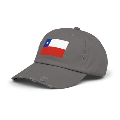 Distressed Chile Flag Cap | Unisex Baseball Hat | Casual Summer Wear, Gift for Travelers, Sports Events, Outdoor Activities